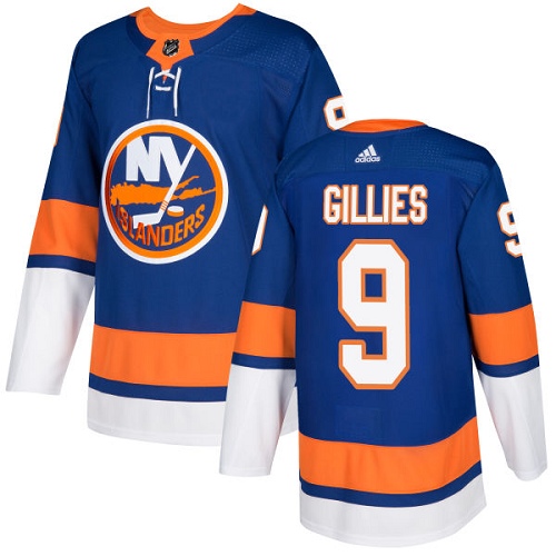 Adidas Men NEW York Islanders 9 Clark Gillies Royal Blue Home Authentic Stitched NHL Jersey
